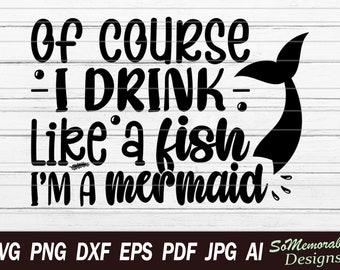 Download Mermaid Drink Svg Etsy
