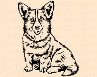 Corgi svg, Corgi svg file for cricut, Corgi printable tshirt design