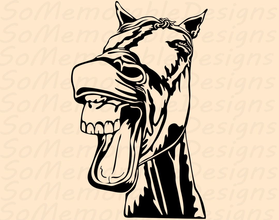 Funny Horse SVG Cut File, Horse SVG Design - Etsy