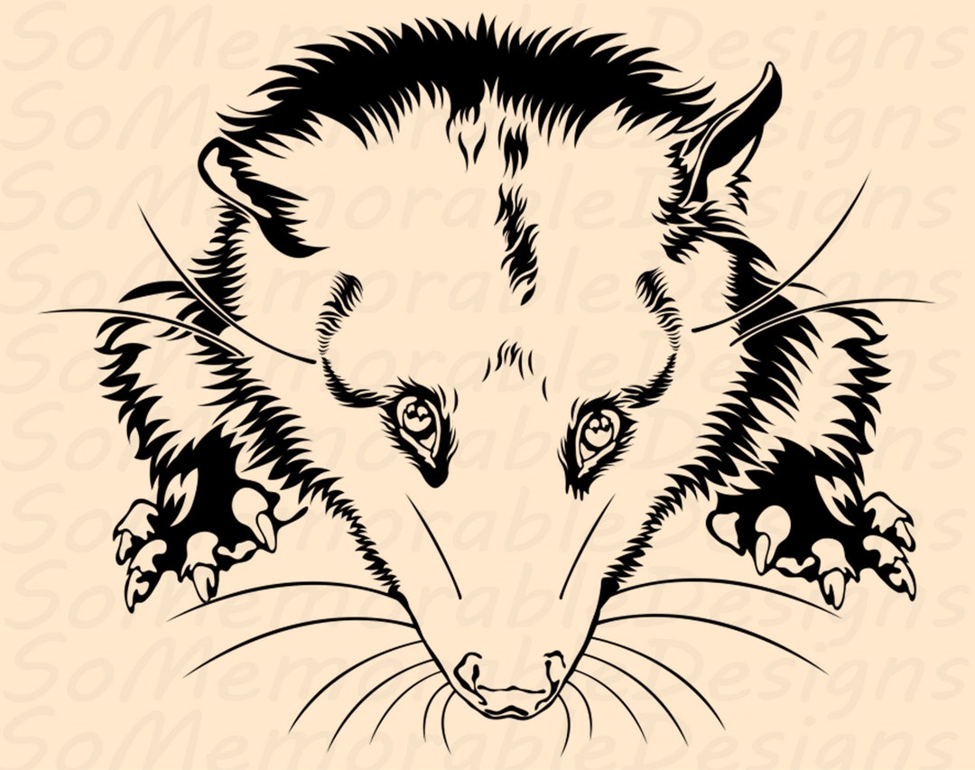 Opossum Svg, Opossum Svg File for Cricut, Opossum Printable Tshirt