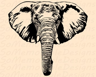 Elephant svg, Elephant svg file for cricut, Elephant printable tshirt design