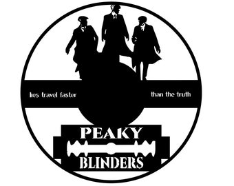 Peaky Blinders wall clock SVG , svg clock, clock svg, clock svg file, clock face svg, svg clock hands, clock wall svg,laser cut file, vector