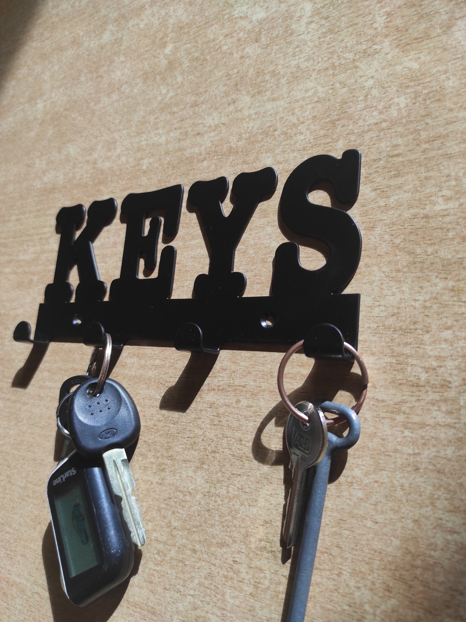 Metal key holder entryway hanger hall tidy rustic hall Etsy