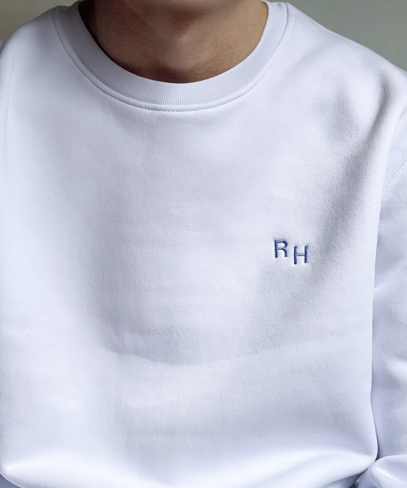 Custom Embroidered Initials Sweatshirt 