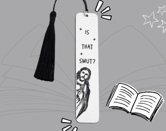 Stainless Steel Peeking Jesus Bookmark | Is That Smut? | Funny Bookmark Accessory | Romance Novel Reader | Book Lover Gift