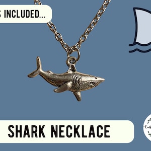 Shark Lover Gift Set | Ocean-Themed Letterbox Gift with Necklace, Bottle Opener Keychain, Socks & Stickers | Unique Gift for Shark Fans Bild 4
