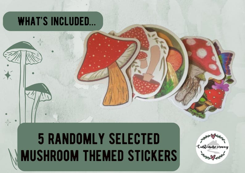 Mushroom Lover Gift For Him - Fungi Gift Ideas - Crew Socks, Charm Bracelet, Mushroom Necklace - Boyfriend Letterbox Gift Set image 6