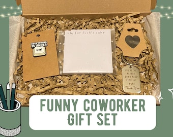 Coworker Thank You Gift Box, Funny Work Gift Hamper, Office Gift Set, Staff Appreciation Gift, Leaving Gift, Letterbox Gift