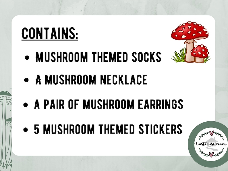 Mushroom Lover's Gift Set - Fungi Gift Accessories - Get Well Soon Gift - Unique Bohemian Gift for Her - Mushroom Necklace afbeelding 7