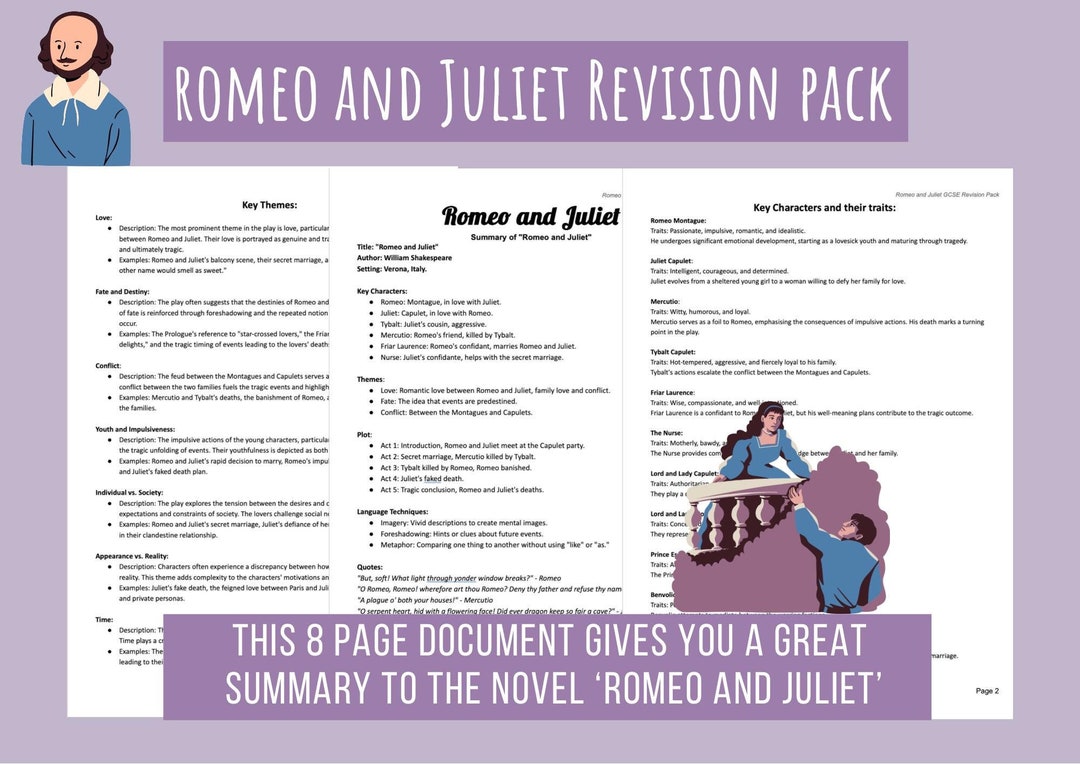 Romeo And Juliet Revision Guide English Literature GCSE Revision Romeo And Juliet Revision Guide English Literature GCSE Revision