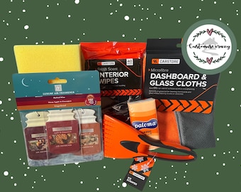 Christmas Driver Gift Set - Car Obsessed Christmas Gift - Car Essential Gift For Him Or Her - Car Hamper Gift Set -  Christmas Car Gift Box