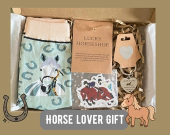 Horse Lover Gift Box Set - Horse Riding Theme Kit, Horse Birthday Gifts for Women, Luxury Hamper for Girls & Teens, Horse Themed Accessories