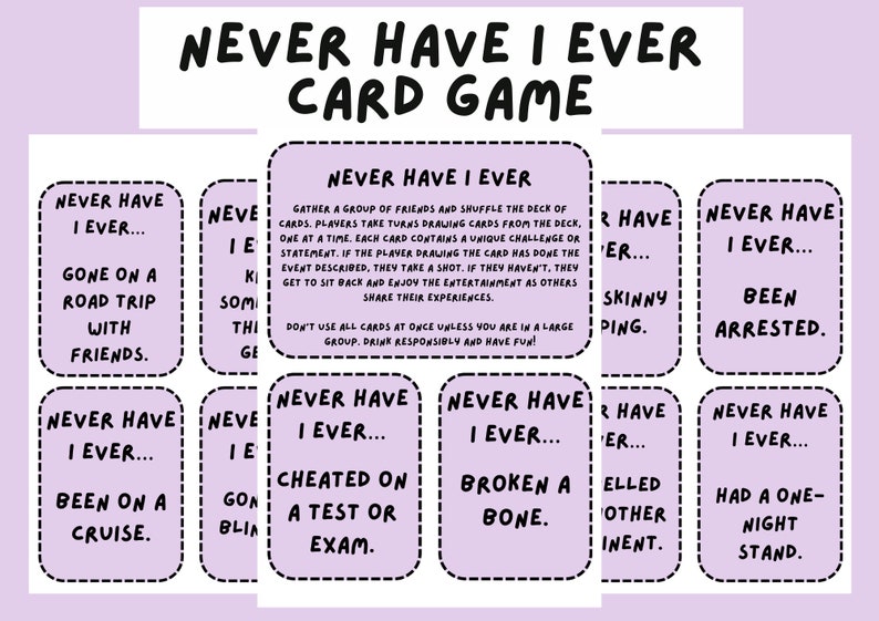 Never Have I Ever Dirty Drinking Game
