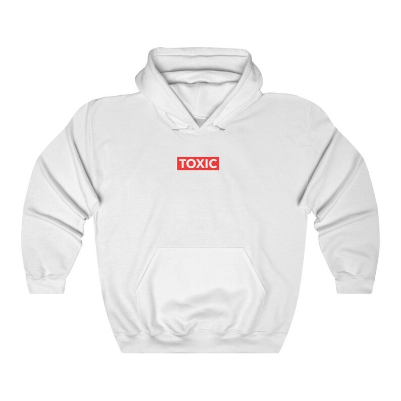 Toxic Supreme Supreme Box Hoodie Funny Hoodie Funny Box Etsy