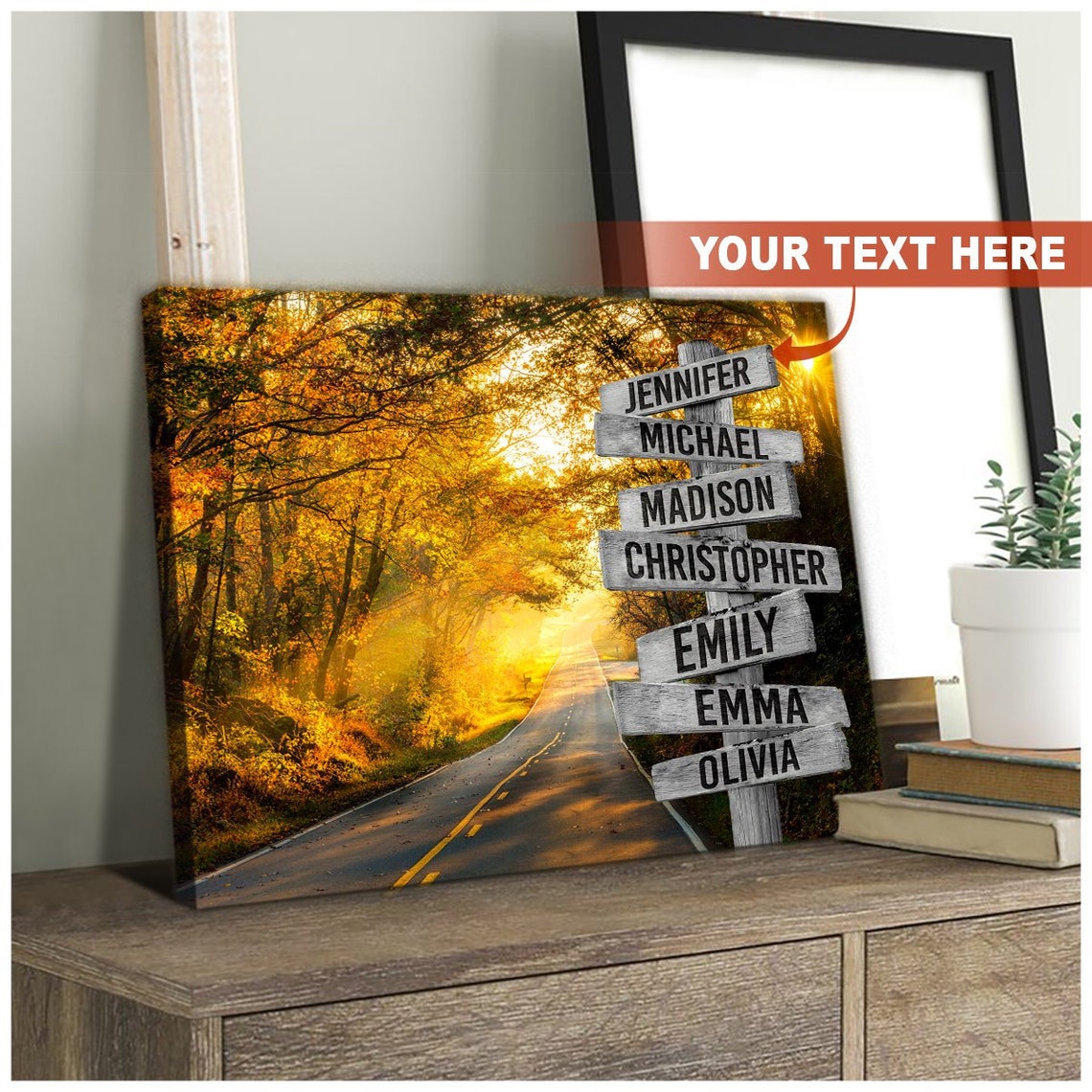 Canvas Painting Personalized Street Sign Canvas Custom Family Etsy