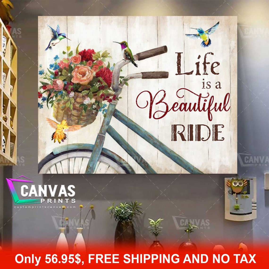 Canvas Printing Life Is A Beautiful Ride Canvas Wall Art Etsy