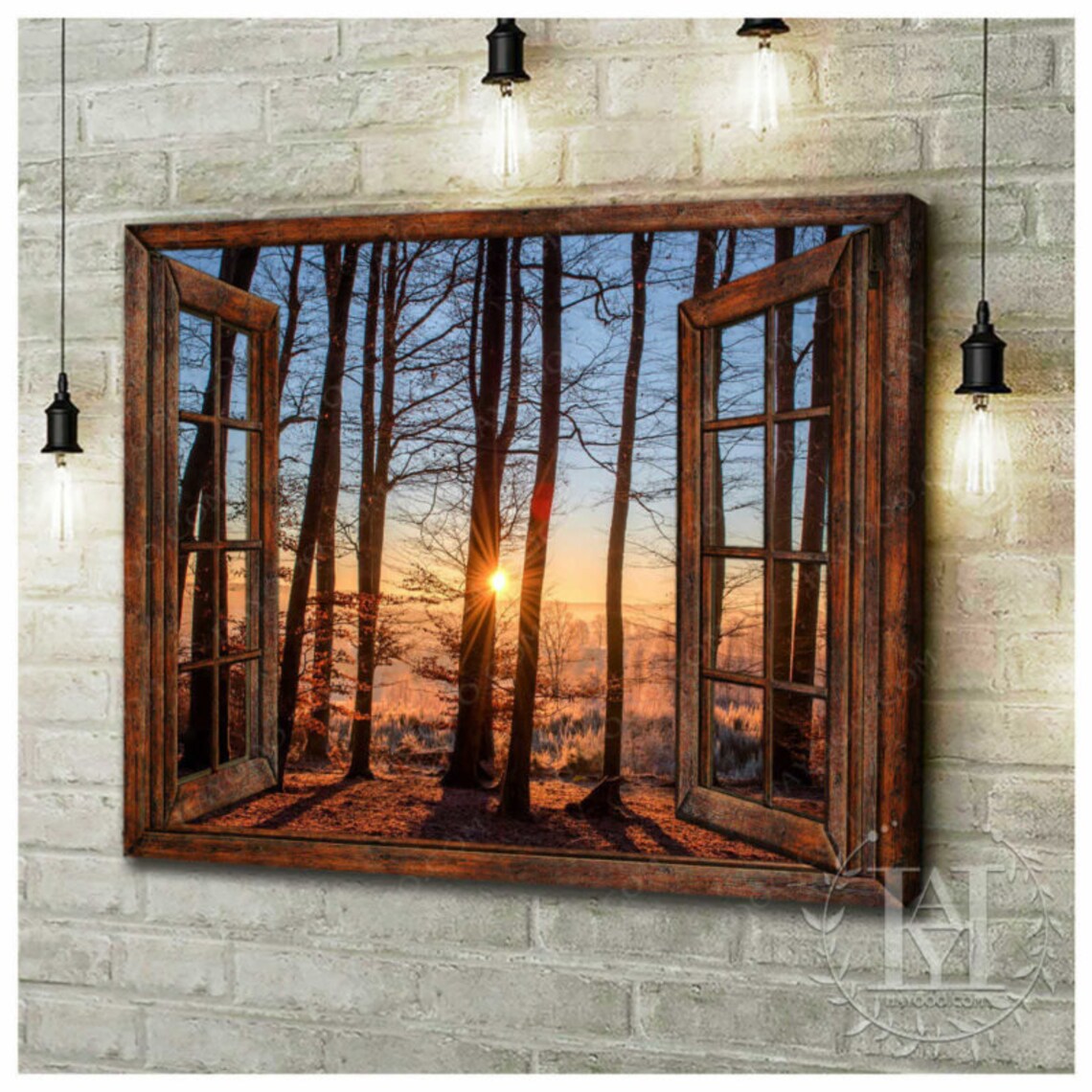 Fake Fenster und schöner mit blauem Himmel Etsy