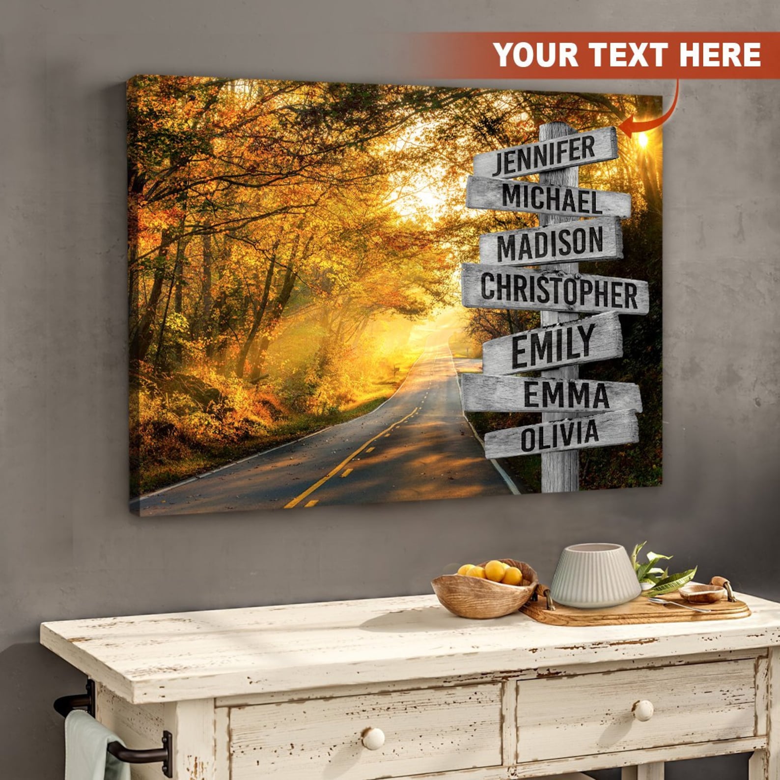 Canvas Painting Personalized Street Sign Canvas Custom Family Etsy