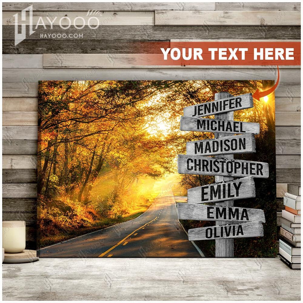 Canvas Painting Personalized Street Sign Canvas Custom Family Etsy