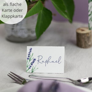 Place cards for wedding baptism or celebration in summer with image 8