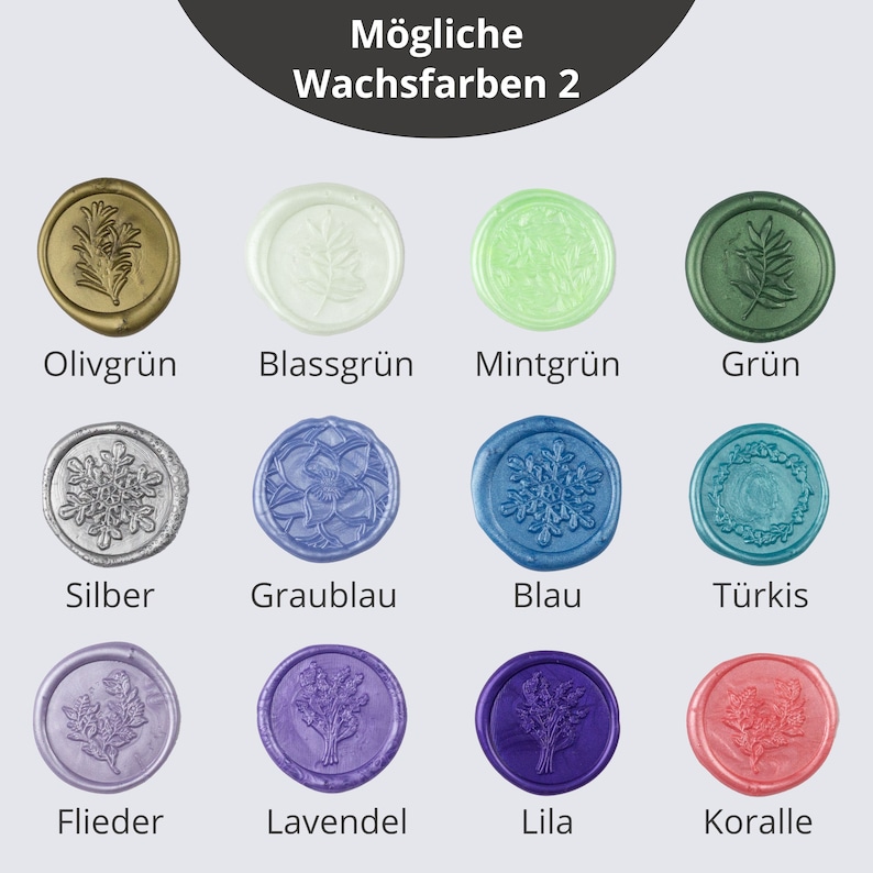 Wax seal marbled Self-adhesive wax seals for wedding finished wax seals gold green white and other colors image 8