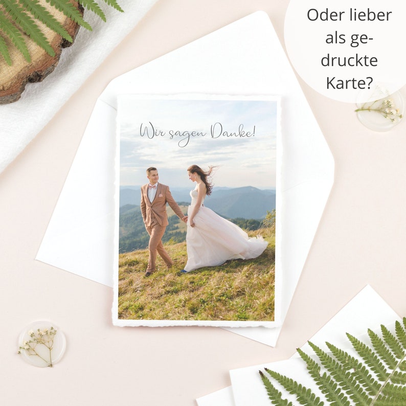 Digital thank you card for wedding in the mountains image 7