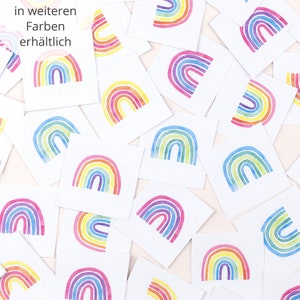 Sticker Rainbow Colorful Round stickers for birth, baptism, children's birthday, school enrollment for embellishing gifts and envelopes image 6