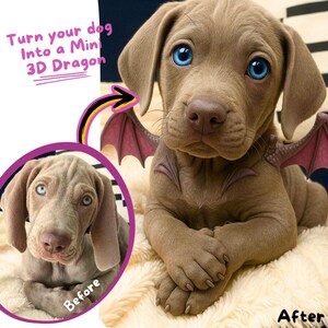 Personalized Gift for Pet Lovers, 3D Pixar Style Gift for Dog Lovers, Custom Cartoon Pet Portrait, Wall Art Digital Print Downloads