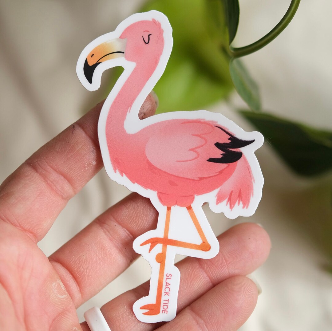 Flamingo Sticker, Pink Sticker - Etsy