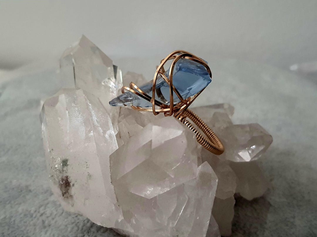 Merlin Magic Rings Items Rare Monoatomic Andara Ring Merlin Purple Gold Plated Size Us 8 /raw ...