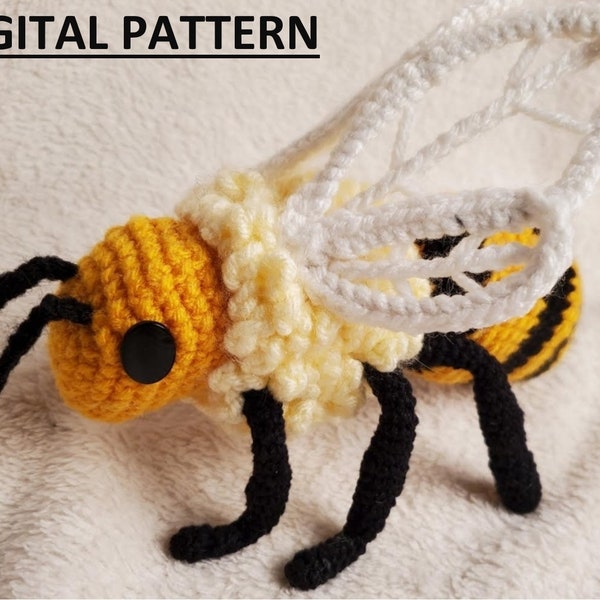 Bee / Honeybee Crochet Amigurumi (PATTERN ONLY)