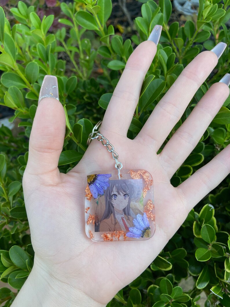 Custom Anime Resin Keychain Photo Keychain Anime Keychain Etsy
