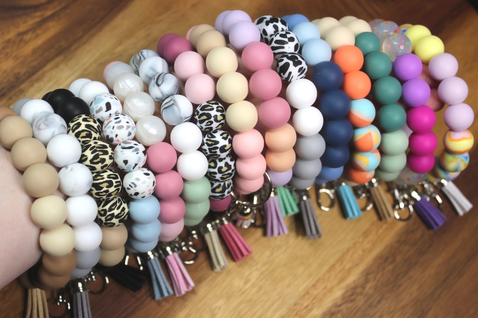Silicone Wristlet Keychain/bracelet Keychain/key Ring Etsy