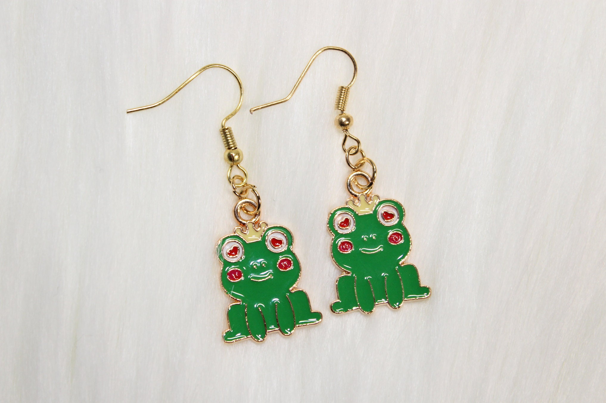 Frog Earrings Novelty Earrings Jewelry Kawaii Earrings Etsy