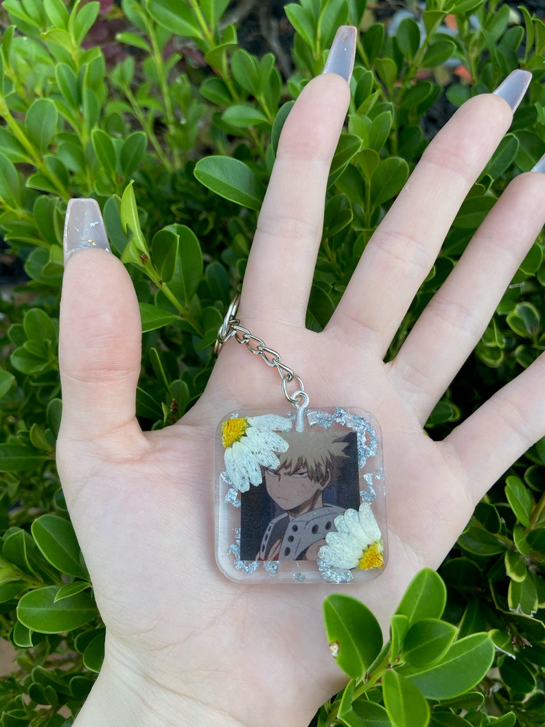 Custom Anime Resin Keychain Photo Keychain Anime Keychain Etsy