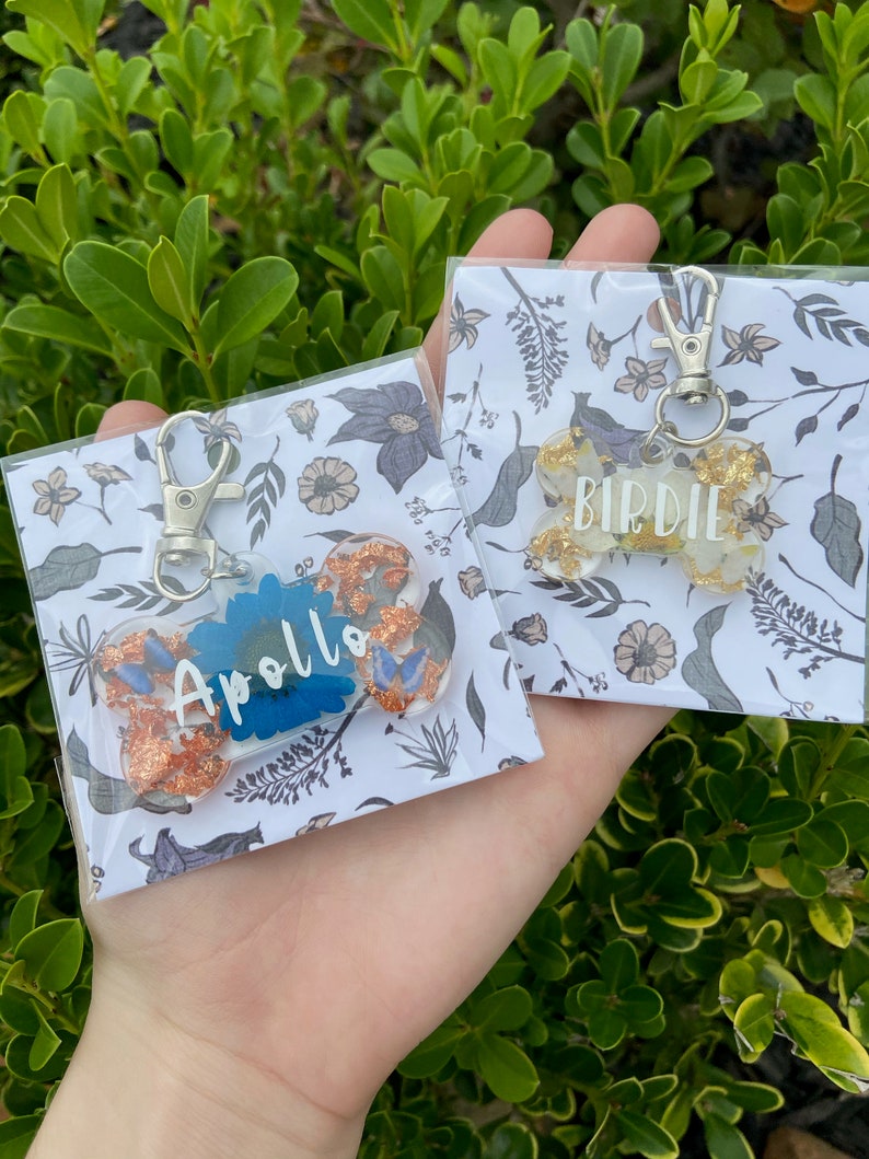 Custom Pet Tags Custom Dog Tag Custom Flower Pet Tag Etsy