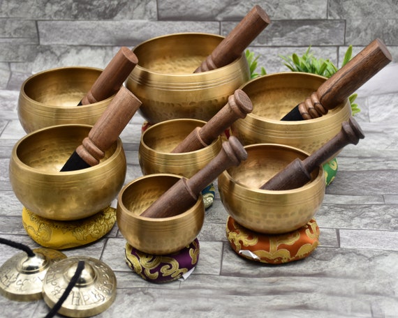 Chakra Singing Bowl Set Of 7 - Handcrafted Tibetan Sound Healing