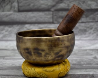 4 inches Handmade sound healing singing bowls- Palm size bowls easy playing Chakra Balance Yoga chime - Tibetan Singing bowls