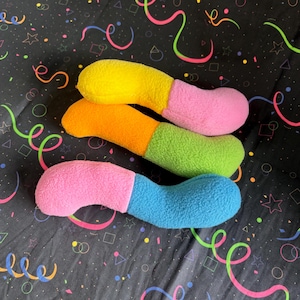 Fursuit Prop Gummy Worm Plush (3 pack)