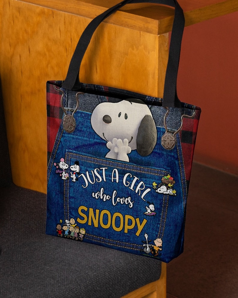 Snoopy Tote Bag Snoopy Handbag Snoopy Shoulder Bag Snoopy Etsy