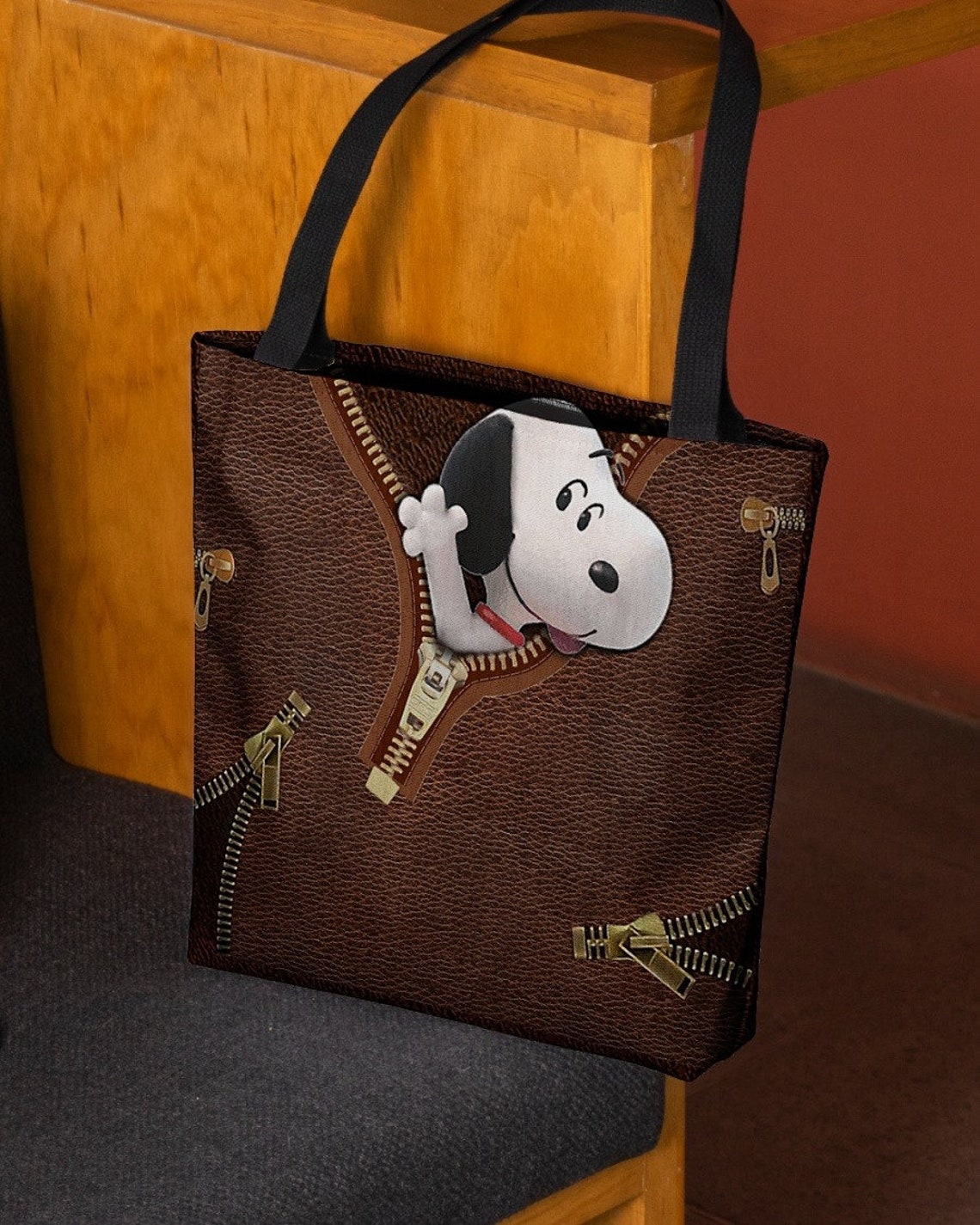 Snoopy Tote Bag Snoopy Handbag Snoopy Shoulder Bag Snoopy Etsy