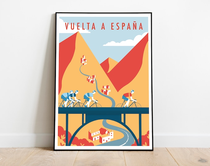 Vuelta a España Print | Poster | Cycling | Wall Art