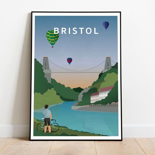Bristol Print England Poster Travel Poster Etsy UK