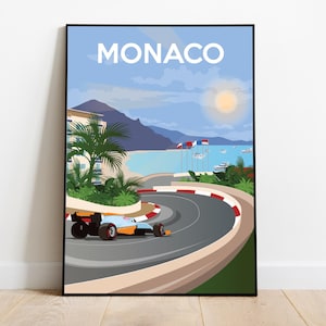 Monaco Print | Poster | F1 | Formula One Poster | Wall Art