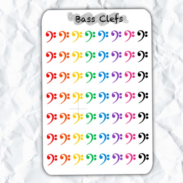 Bass Clef Wall Art Wall Decor Bass Clef Paper Art Bass Clef