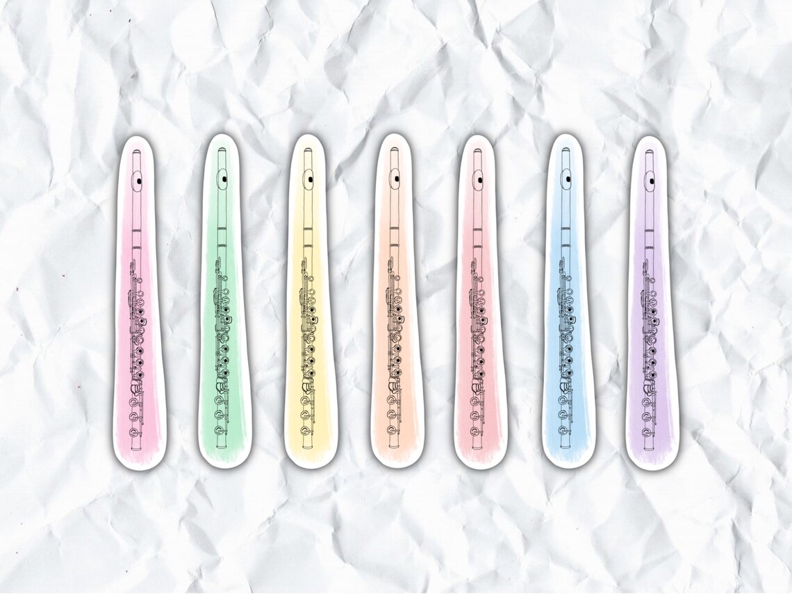 Flute Sticker Flute Musician Gift Gift for Music Etsy