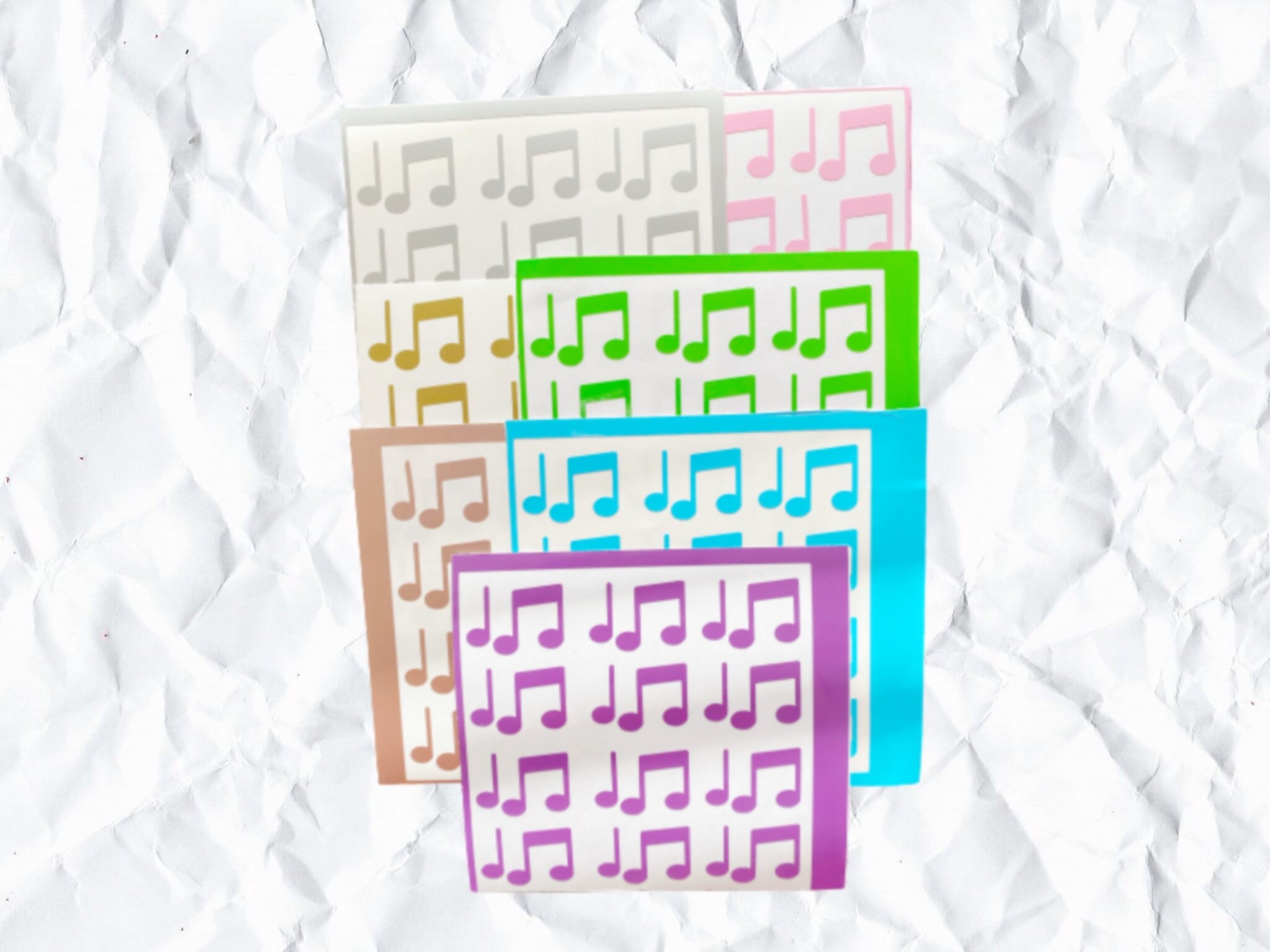 Music Note Vinyl Stickers, Music Teacher Stickers, Water Proof ...