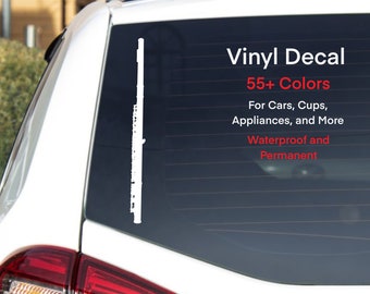 Flute Vinyl Decal, Flute Sticker, Gift for Music Teacher, Musician Gift, Band Sticker, Orchestra Sticker, Water Proof, Bumper Sticker