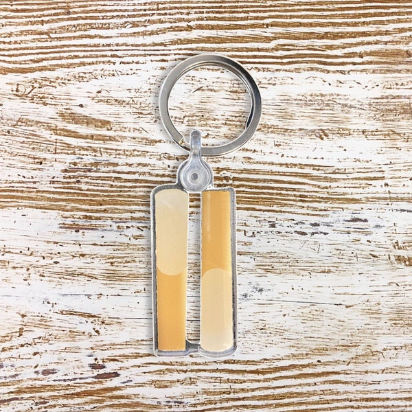 Reed Keychain, Saxophone Reed, Clarinet Reed, Woodwind Instrument, Band Geek, Orchestra, Musician Gift, Gift for Music Teacher, Alto Sax