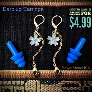 Earplug Earrings Add On Reusable, silicone, waterproof, Concert, Rave, Festival, Sensory Sensitivity, neurodivergent, autistic, ADHD image 6